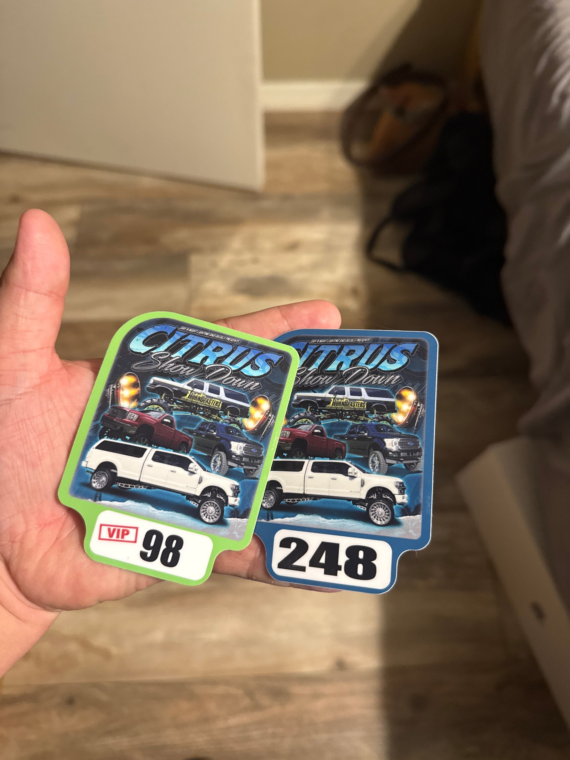 Citrus show down sticker