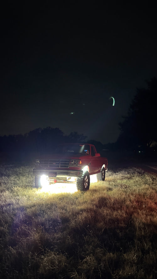 5 Row Pure White Wheel Lights