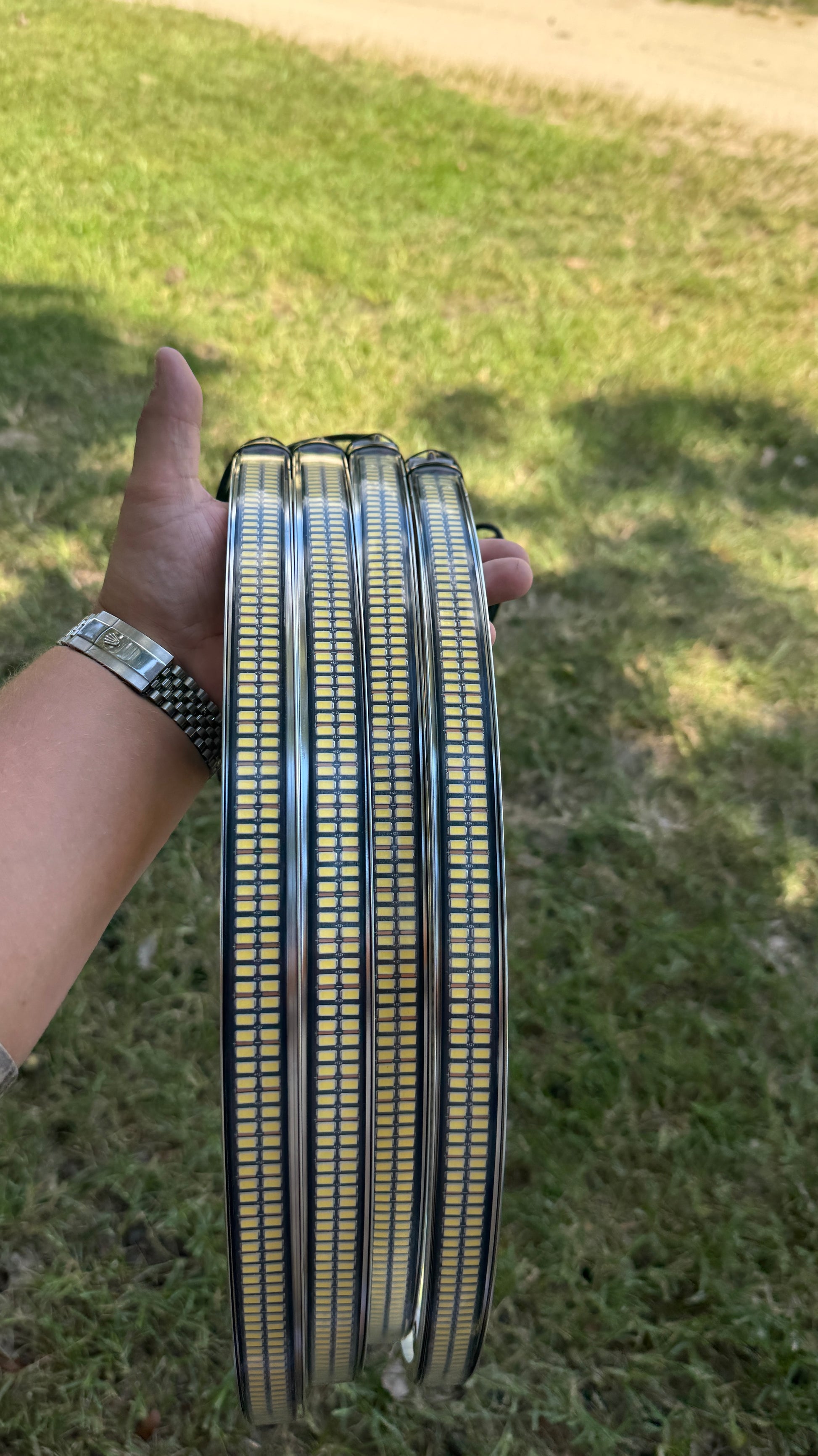 2 Row High Intensity Pure White Wheel Lights