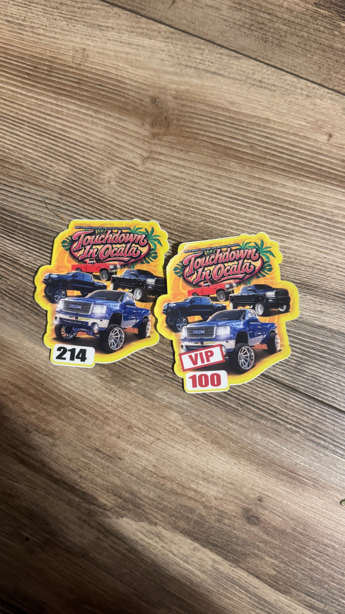 Touch Down in Ocala Show Stickers